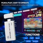 TLsiwio Upgraded Retro Games Console for TV, 2026 New Game Stick 4K Built-in 20,000+ Games 23 Emulators, Plug & Play Video Games with 2 Wireless Controllers, Gifts for Birthday Holiday