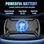 X9 Retro Portable Gaming Console, Handheld Emulator Games Console with Built in 15000+ Video Games 9 Emulators, 5.5 Inch HD Screen, Support Bluetooth & TV Output & E-book Function, 3D Joysticks