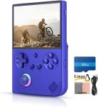 RG40XXV Retro Handheld Game Console - 4.0” IPS Screen, Linux System, 64GB SD Card with 5528 Classic Games, H700 Quad-Core CPU, 5G WiFi, Bluetooth 4.2, TV Output, 3200mAh Battery (Blue)