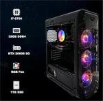 STGsivir Prebuilt Gaming PC Desktop Computer Tower, Intel Core i7-6700 up to 4.0GHz, Nvidia GeForce RTX 2060 Super 8GB GDDR6, 32GB RAM DDR4, 1TB SSD, WIFI 6, BT 5.0, RGB Fan x3, Windows11 Pro
