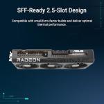 ASUS PRIME RX9070 XT OC, PCIe5, 16GB DDR6, HDMI, 3 DP, 3030MHz Clock, Overclocked, Compact SFF-Ready