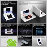 RG DS Foldable Handheld Game Console RK3568 Anbernic RG DS Android 14 System two-Player Joystick Top and Bottom Dual Screen 4 inch OCA Full Touch Screen 4000mAh 3 + 32gb