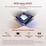 AKNES AYANEO Pocket AIR Mini Retro Handheld Game Console, 4.2" 500 Nits HD Screen (1280x960 LCD, 60Hz), Android 11 Gaming System with Helio G90T, Hall Joystick & Trigger, 3GB+64GB - Retro White