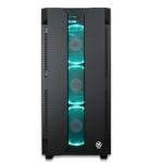 XUM Elite Prebuilt Gaming PC: AMD Ryzen 5 5600G, Radeon Vega 7 Integrated Graphics, 16GB DDR4 RAM, 256GB NVMe SSD, 1TB HDD, 500W PSU 80+ Bronze, aRGB, WiFi 5, Windows 11 Home, Entry Level, Black Case