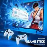 WUYJTIF X10 PRO Retro Game Stick with 50000+ Games, 4K HDMI HD Plug and Play Game Stick with 2 Controllers, Support 50+ Simulators, 2 Player Battle (Style 2)