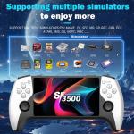 SF3500 Retro Handheld Game Console with 20,000+ Pre-Installed Games, 5-Inch HD IPS Screen & 3000mAh Battery - Portable Gaming Device for Kids/Adults