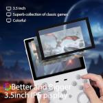 Harrisville Designs Handheld Game Consoles with Open Source Linux System, 128GB, 3000mAh Battery, 3.5 Inch HD Screen, 20000+ Portable Mini Game Console for Teens and Adults