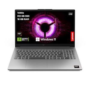 Lenovo LOQ Essential | 15.6 inch Full HD Gaming Laptop | AMD Ryzen 7 7735HS | NVIDIA GeForce RTX 3050 | 144Hz | 16 GB RAM | 512 GB SSD | Wi-Fi 6 | Windows 11 Home | Non-backlit Keyboard | Luna Grey