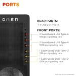 HP OMEN 16L Gaming Desktop | AMD Ryzen 5 | 16GB DDR5-SDRAM | NVIDIA GeForce RTX 5060 Ti | Tower PC | Windows 11 Home | TG03-0013sa