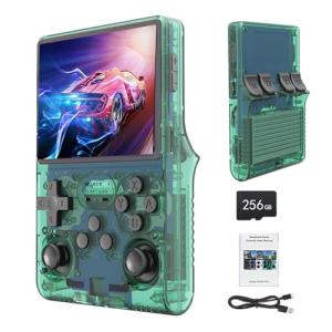 30000 in 1 Handheld Game Console, 3.5 inch Mini HD IPS Screen Retro Console, 3800mAh Large Capacity, Built-in 256G Card, Support HDMI and TV Output