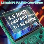 30000 in 1 Handheld Game Console, 3.5 inch Mini HD IPS Screen Retro Console, 3800mAh Large Capacity, Built-in 256G Card, Support HDMI and TV Output