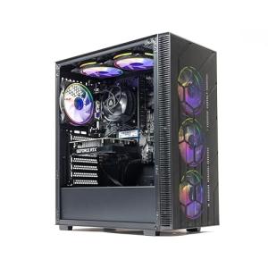 GTR Gaming PC – AMD Ryzen 5 5500, GeForce RTX 3050 6GB, 16GB DDR4 RAM, 1TB NVMe SSD, 650W PSU, Windows 11 Gaming Desktop Computer, Wi-Fi, ARGB Case, High Performance Prebuilt Gaming PC.