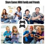 ScriMemo 2025 Upgraded Retro Game Stick Console - Video Game Console with 21,000+ Games, Enhanced Dual 2.4G Wireless Controllers, Plug and Play TV Nostalgia Stick, HDMI Output (black)