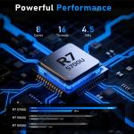 FUNYET Gaming Laptop, Win11 Pro Computer,15.6 inch Laptop R7 5700U processor, 16GB RAM + 1TB SSD, FHD 1920x1080 Notebook, Fingerprint unlock, Backlit keyboard, 180° hinge, BT 5.0