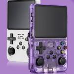 RetroSnap Play Game Console，Retro Handheld Video Game Console， with USB/OTG Screen Portable Pocket Video Player (Yellow)