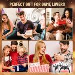 Vutlace Wireless Retro Game Console, Gaming Stick 4k HDMI Output Built-in 40,000+ Games 23 Emulators, 2.4GHz Wireless Controllers, Plug & Play Video Games for TV (Pure White)