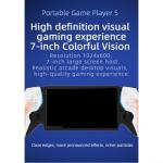 Rehoetom Retro Handheld Game Console HC8000 7.0-inch 1024X600 IPS Display, 15K Classic Games, 5-Hour Play Time TF Card Up To 256GB Compatible With For Linux OS (black)