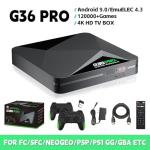 G36 Pro Game Box Game Stick,Built-in 100000 Games,50 Emulators,4k HDMI Retro Video Game Console with 2.4g Wireless Controllers,Portable Plug and Play Gaming Console,Gift for Men,Husband (256G)