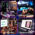 ZER-LON Gaming PC Desktop Computer, Intel Core I5 up to 3.6GHz, RX 550 4G GDDR5, 16G DDR3 RAM, 512GB NVME SSD, WiFi 5.0, Prebuilt Gaming PC Tower Computer with 5 RGB Fan