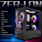 ZER-LON Gaming PC Desktop Computer, Intel Core I5 up to 3.6GHz, RX 550 4G GDDR5, 16G DDR3 RAM, 512GB NVME SSD, WiFi 5.0, Prebuilt Gaming PC Tower Computer with 5 RGB Fan