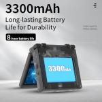 HANHIBR RG35XXSP Handheld Game Console with 64G TF Card, 5000+ Games, Portable Style, Flip Hand Held, Linux System, Black Transparent