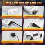 ASTEKID Wireless Retro Game Console - Game Stick Built-in 20,400+ Classic Video Games, Plug & Play for TV HDMI output, Multiple Classic Emulator, Dual 2.4G Wireless Controller