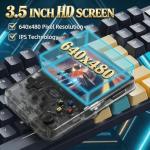 Upgraded R36S Retro Handheld Game Console with 22,000+ Games, 3.5-Inch IPS Screen, Portable Retro Video Console with Linux System, Gaming Console for Home and Travel