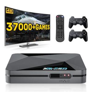 Kinhank Super Console X2 pro Retro Game Console with 100000+GamesVideo Game Console EmuELEC 4.5/Android 9.0 in 1, with 2 Gamepad Inside,2.4G+5G and BT 5.0