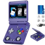 RG34XXSP Retro Handheld Game Console Linux System RG 34XXSP Retro Gaming Console 3.4 "IPS Screen with Linux System 3300mAh Battery with WiFi/Bluetooth 64GB (RG34XXSP-Indigo-uk-new)