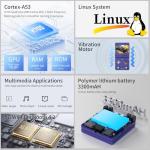 RG34XXSP Retro Handheld Game Console Linux System RG 34XXSP Retro Gaming Console 3.4 "IPS Screen with Linux System 3300mAh Battery with WiFi/Bluetooth 64GB (RG34XXSP-Indigo-uk-new)