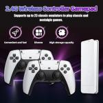Retro Games Console 4k, HD Game Stick Compatible with 28 Emulators, Plug and Play Retro Gaming Console for TV with 2 x 2.4GHz Gaming Controllers, Ideal for Family & Friends Entertainment (128G)