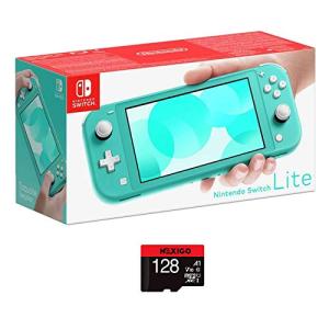 Nintendo 2020 Switch Lite Console Family Christmas Holiday Bundle - Turquoise, 5.5" Touchscreen Display, Built-in Plus Control Pad, Bluetooth 4.1, NexiGo 128GB MicroSD Card Bundle