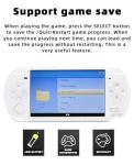 JXD 4.3 inch Handheld Game Console for Multiple Simulators X6 Retro Video Game Console Mp3/4/Ebook TV Out Mini Hand Portable Game Player Device Holiday/Christmas Gifts(White)