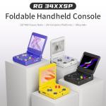 RG34XXSP Retro Handheld Game Console Linux System RG 34XXSP Retro Gaming Console 3.4 "IPS Screen with Linux System 3300mAh Battery with WiFi/Bluetooth 64GB (RG34XXSP-Gray-uk-new)