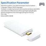 SingyiX M15 4K Retro Game Stick TV Console - Built-in 128GB 50000+ Classic Games, Dual Wireless Controllers, HDMI Output for 4K TV, Support PS1/FC/GBA/Sega/MAME Multi-Emulators (128GB (50000 games+))