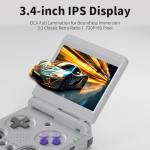 RG34XXSP Retro Handheld Game Console Linux System RG 34XXSP Retro Gaming Console 3.4 "IPS Screen with Linux System 3300mAh Battery with WiFi/Bluetooth 64GB (RG34XXSP-Gray-uk-new)