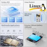 RG34XXSP Retro Handheld Game Console Linux System RG 34XXSP Retro Gaming Console 3.4 "IPS Screen with Linux System 3300mAh Battery with WiFi/Bluetooth 64GB (RG34XXSP-Gray-uk-new)