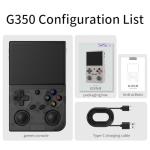 G350 Retro Game Console,Linux System RK3326 G350 Handheld Game Console Built-in 64G TF Card 4371 Games,3.5-inch IPS Screen, WiFi, Bluetooth 4.2, HDMI Output, 3200mAh Battery