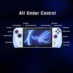 ASUS ROG Ally Handheld Gaming Console AMD Ryzen Z1 Extreme Processor | 7" Full HD 120Hz IPS 500nits Touchscreen | 16GB RAM | 512GB PCIe SSD|AMD Radeon Graphics|Windows 11|3 Months Xbox GamePass|White
