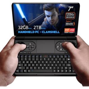 GPD WIN Mini 2024 handheld gaming PC, AMD Ryzen 7 8840U, 8C/16T up to 5.1GHz, Radeon 780M GPU, 32GB LPDDR5 RAM, 2TB NVMe SSD, 7” 1080p 120Hz touchscreen, Wi-Fi 6