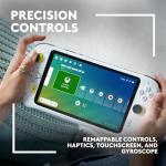 Logitech G Cloud Gaming Handheld, Portable Gaming Console with Long Battery Life, 1080P 7-Inch Touchscreen, Lightweight Design, Xbox Cloud Gaming, NVIDIA GeForce NOW, Google Play - White