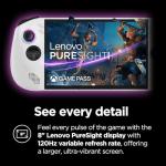 Lenovo Legion Go S - 2025 - Mobile Gaming Console - AMD Radeon graphics - 8" PureSight IPS Display - 120Hz - AMD Ryzen™ Z2 Go - 16GB Memory - 512GB Storage - Glacier White - Free PC Game Pass