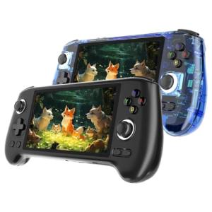 RG556 Retro Handheld Game Console Built-In 8000+Games, 8+128G+256G 5.48-Inch AMOLED Screen Video Player Handheld Gaming Console for Adults Kids, Support WiFi Bluetooth