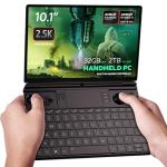 GPD WIN MAX 2 2025 handheld gaming PC with AMD Ryzen AI 9 HX 370, Radeon 890M GPU, 32GB RAM, 2TB SSD, OcuLink, 10.1" IPS display, gaming controls, keyboard and touchpad