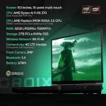 GPD WIN MAX 2 2025 handheld gaming PC with AMD Ryzen AI 9 HX 370, Radeon 890M GPU, 32GB RAM, 2TB SSD, OcuLink, 10.1" IPS display, gaming controls, keyboard and touchpad