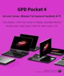 GPD Pocket 4 Mini Laptop 8.8" Touch Screen Aluminum Shell UMPC Win 11 Home OS AMD Ryzen AI 9 HX 370 32GB/2TB (Amber Black)