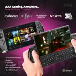 GPD WIN 4 2025 handheld gaming PC with AMD Ryzen 7 8840U, 8C/16T, 5.1GHz, Radeon 780M, 32GB LPDDR5X RAM, 2TB SSD, 6" 1080P display, OcuLink slide up backlit keyboard, portable gaming console