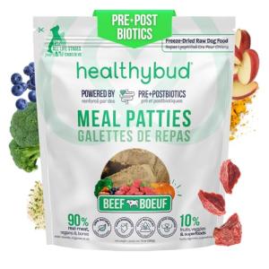 Healthybud Freeze-Dried Raw Beef Dog Patties