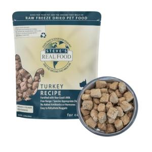 Steve's Real Food Freeze-Dried Turkey Nuggets for Pets