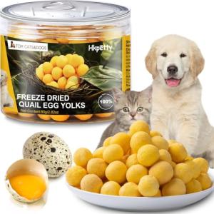 Natural Freeze-Dried Quail Egg Yolk Treats 80g